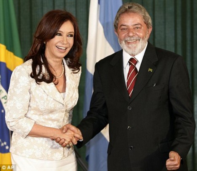 Cristina Fernandez y Lula Da Silva