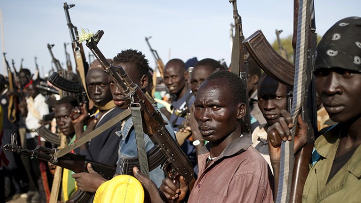 Rebeldes armados de Sudán del Sur, 10 de febrero 2014