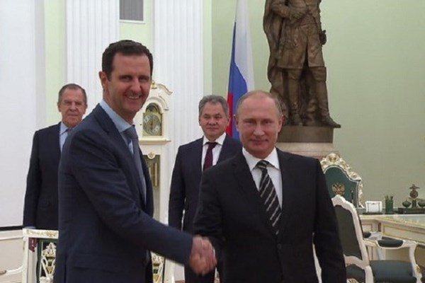 Bashar al Asad y Vladimir Putin