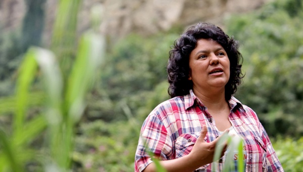 Berta Cáceres, líder indígena de Honduras