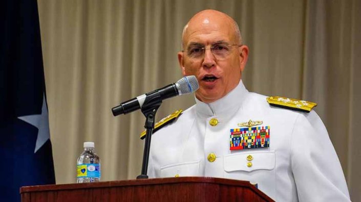 Almirante Kurt Tidd, jefe del Comando Sur de Estados Unidos
